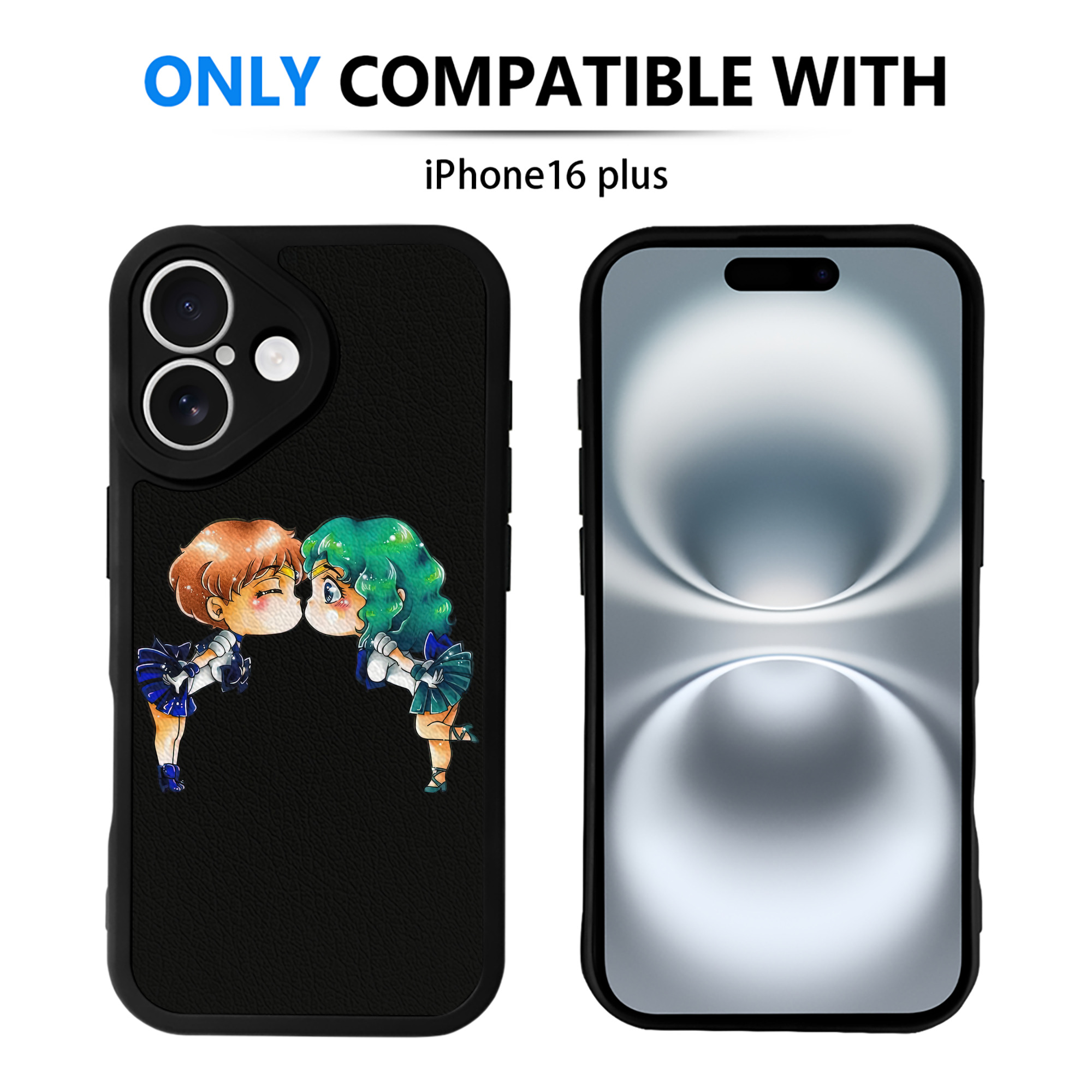 （画像用） 美少女戦士セーラームーン 天王はるか Sailor Moon Tenoh Haruka 【iPhone 16シリーズ対応】シリコンスマホケース（レザー調） 材質：シリコン